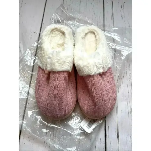 Ninecifun women’s slip on fuzzy memory foam slippers Size 7