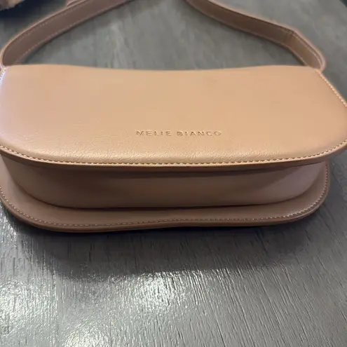 Melie Bianco Vegan Leather Shoulder Bag Adjustable Strap