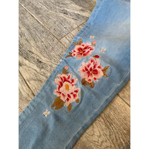 Sundance Primrose Denim Jeans size 27 Mid Rise Skinny Ankle Jean Distressed Boho Blue