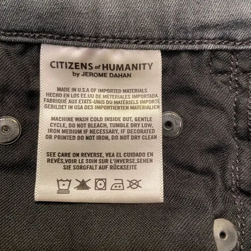Citizens of Humanity , Rocket, High Rise,‎ skinny, black Jeans, studs, size 28