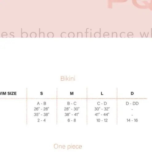 PilyQ NWT Bermuda Zen Halter Palm Swim Top- Size D Cup