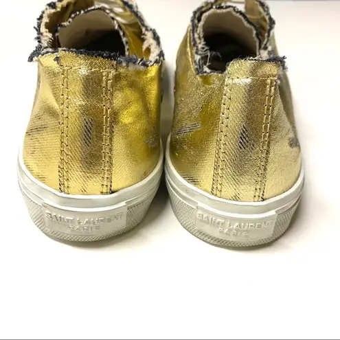 Saint Laurent Bedford Low top Distressed Sneakers
