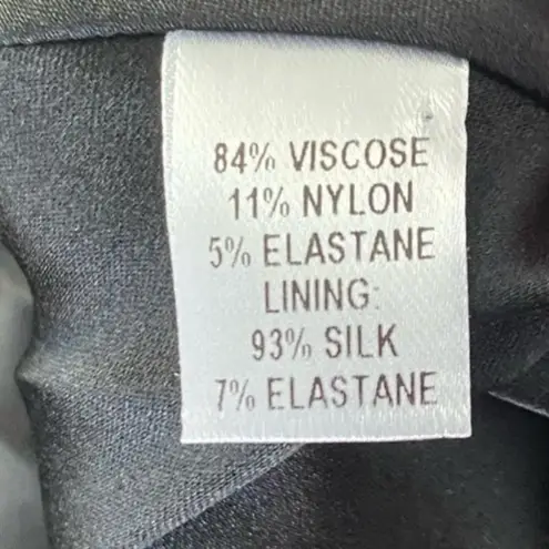 Cushnie Et Ochs Dress Sz 6 Black Fit And Flare Cap Sleeves VNeck Minimalist Chic