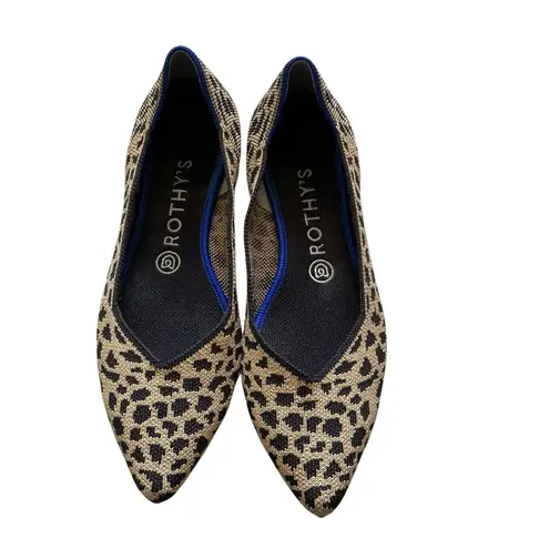 Rothy's Rothy’s the point leopard cheetah animal printed pointed ballet flats shoes 9 - Image 3