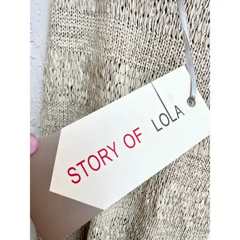 NWT Story Of Love Sleeveless Wool Alexi Tank Sweater Cream Women's One Size/ S