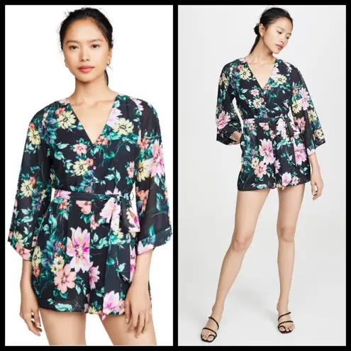 Yumi Kim 💕💕 Lotus Floral Romper ~ Wild Rose Black