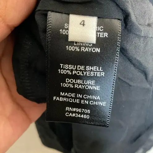 Rebecca Taylor Clip Dot Shirt Long Semi Sheer Sleeve Mini Dress 4