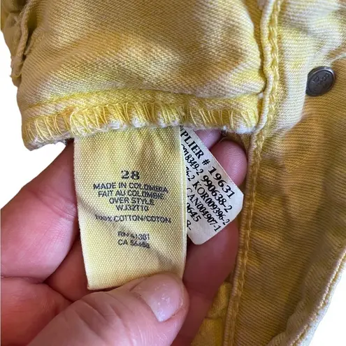 Ralph Lauren  yellow cut off jean shorts