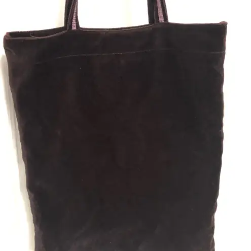 Old Navy  eggplant purple Butterfly‎ ribbon velvet shoulder bag tote ornate boho