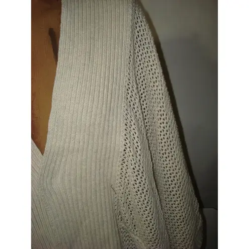 prAna NWT New Womens Beige Lima Sweater L Soft Cardigan Open Casual Organic Cott