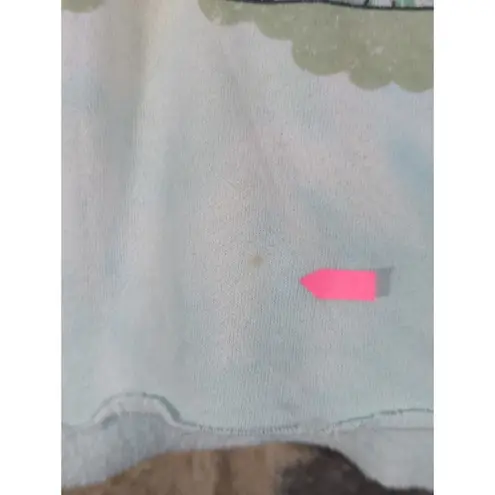 MTV Sweatshirt Hoodie Woman's One Size Cropped Tie