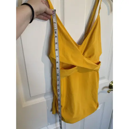 Beachsissi Tankini Top Golden Yellow XL Adjustable Straps Beach Vacation