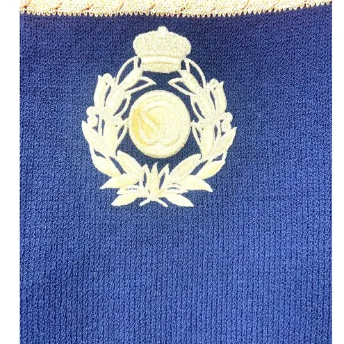 St. John vintage | L | Knits Santana knit sweater Gold Trim Nautical Top Womens