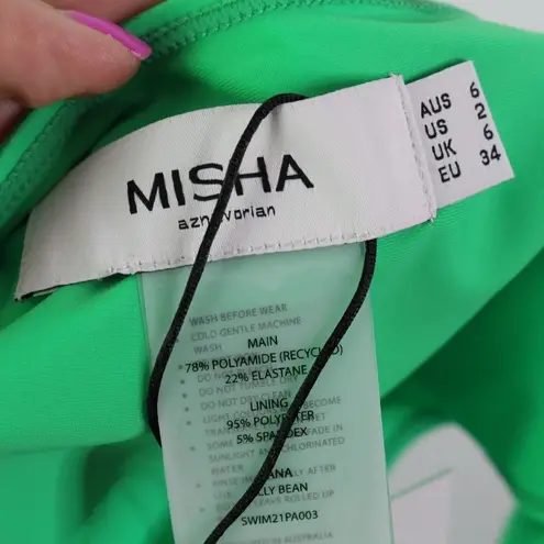 Misha Collection Knotted Twist Bikini Set in Jelly Bean 2