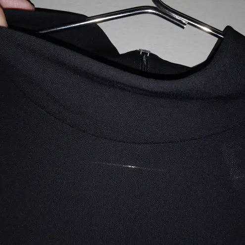 Dolce & Gabbana D&G S Long Sleeved Mock Neck Little Black Elegant Dress Funeral