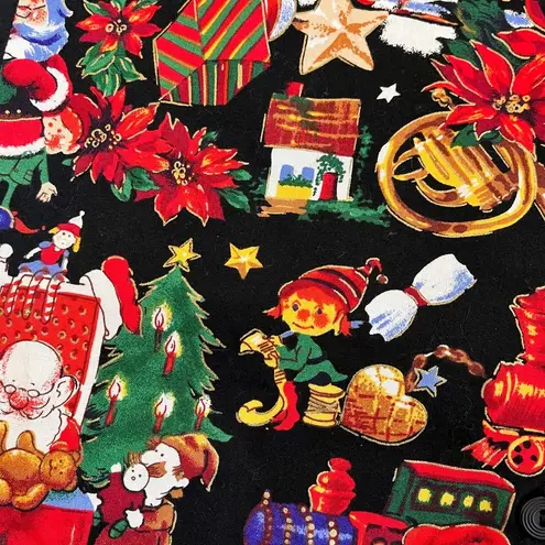 Vintage Christmas Vest Holiday Small S M Medium S/M Red