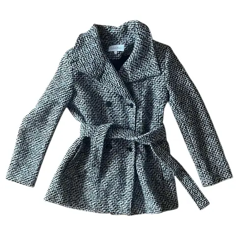 Calvin Klein  Wool Belted Pea Coat size S thumbnail 1