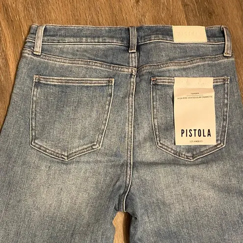 Pistola Light Wash Teagan High Rige Vented Slim Cigarette Jeans Size 31 NWT
