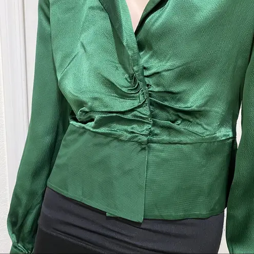 House of Harlow 1960 X Revolve Emerald Green Long Sleeve Top Size S