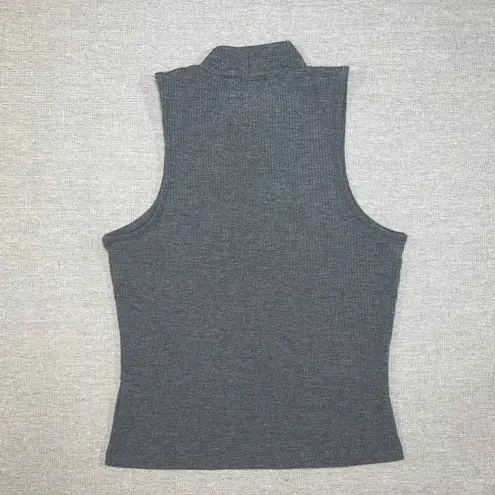 Aeropostale Aero - Seriously Soft | NWT Gray Mock Neck Sleeveless Crop Top | Small