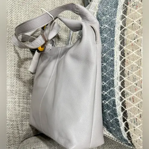 The Sak New  Gray Leather Huntley Hobo Handbag