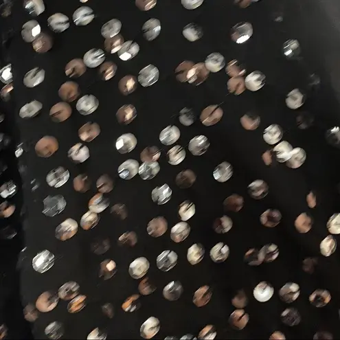 ASOS  DESIGN mini dress with batwing sleeve and wrap waist in scatter sequin thumbnail 5