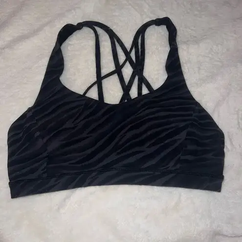 Lululemon  free to be zebra bra