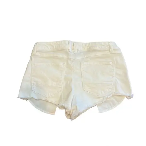 REWASH  womens white distressed shorts