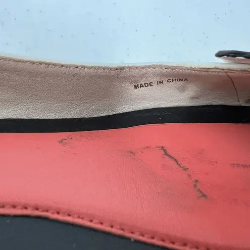 KENZO Paris Size 37.5 US 6.5 Brenda Tiger Ballerinas Flats Glossy Patent Leather