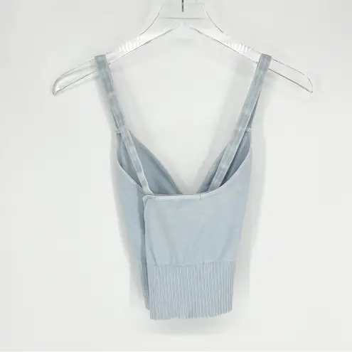 Free People  Movement Cropped Tank Top M/L Blue