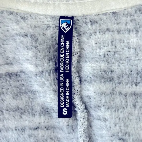 Kuhl Alaska Heather Gray/Black Marbled Zip Front Sweater Jacket Small