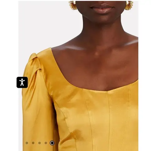 Intermix  Gold Vivienne Satin Corset Top‎