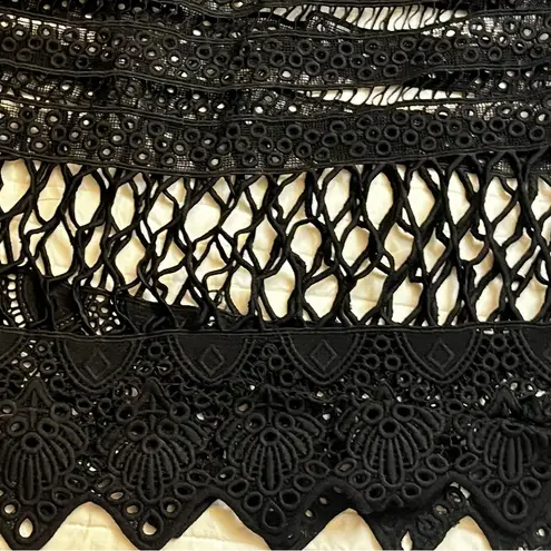 Asilio A Cut Above black cutout midi dress