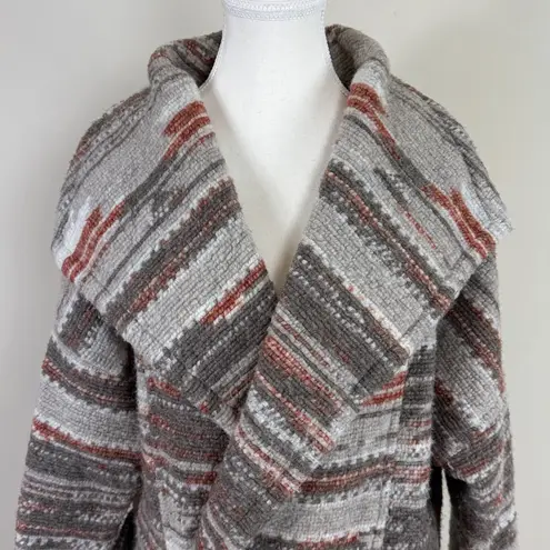 prAna Arria Wool Blend Marble Chunky Knit Collared Jacket Size Small