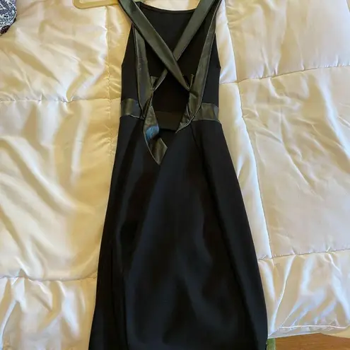 Solemio BODYCON FAUX LEATHER DRESS