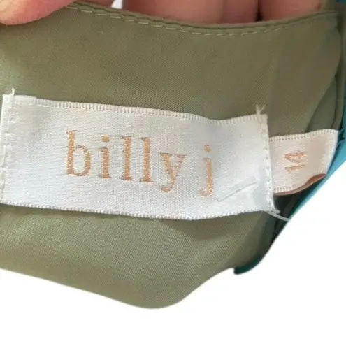 Billy J Sunny Daze Olive Green Tie Front Cutout Dress Size 14