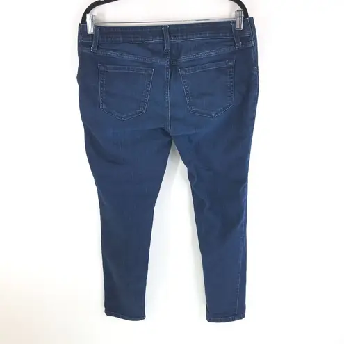 Isabel Maternity Dark Wash Stretch Panels Under Belly Skinny Jeans Size 12