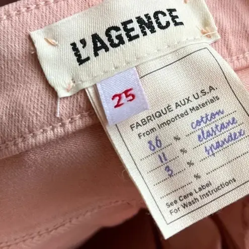 L'Agence L’Agence • Margot High Rise Dusty Coated Rose Ankle Skinny