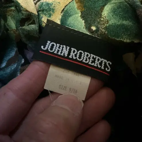 Vtg 80s floral tea party midi dress Size 10