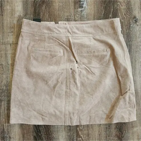 BLANK NYC  Bare It All Skirt Leather Tan Brown Size 28 NWT DIY