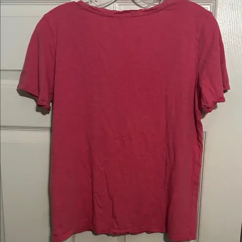 Splendid ‎ Coral Short Sleeve V-Neck Tee