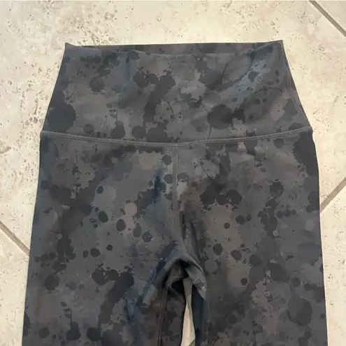SAGE Collective Camo Spatter High Rise Leggings XS Black