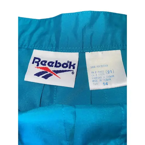 Reebok Vintage  Turquoise Pleated Tennis Skirt Size 14