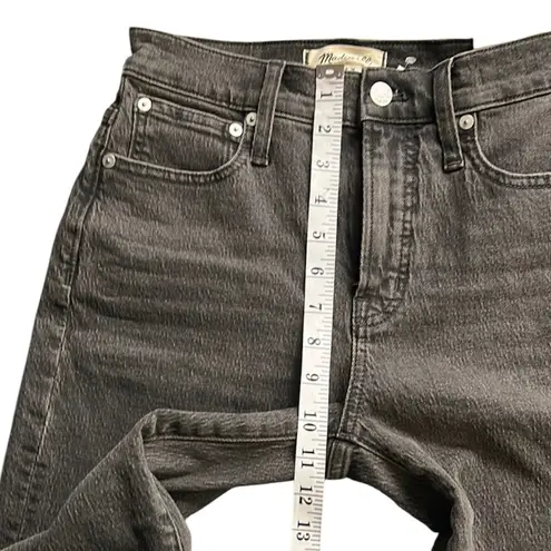 Madewell  Black Straight Leg Women's Raw Distressed Hem Jeans New w/ Tags