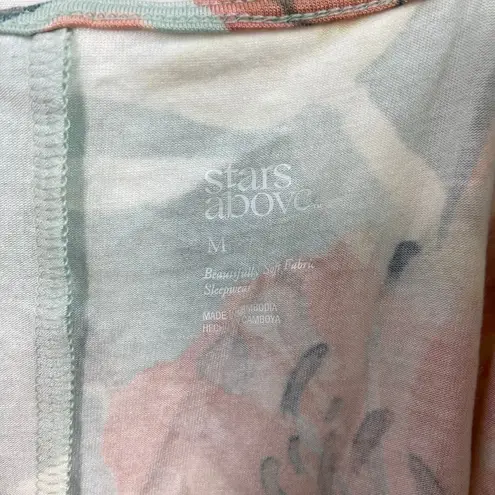 Stars Above NEW women's blue floral lace v-neck adjustable pajama tank top M