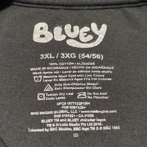 Bluey "This Was The 80's Man" Black Graphic T