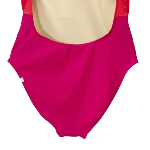 Summersalt The Wave One Piece Swimsuit Pink Red Size 10 Eco Fabric Colorblock