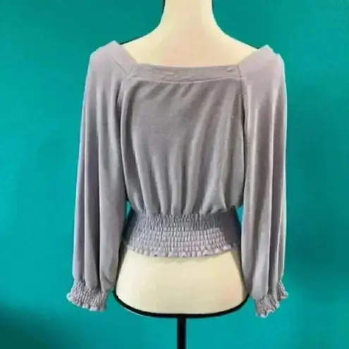 Free People  purple long sleeve shirt in size xs