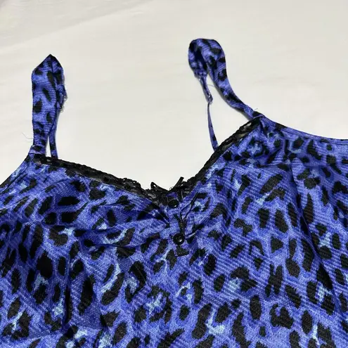 Lounge Kathryn Purple Animal Print Sleeveless Camisole Cami Sleep Top Sz XL