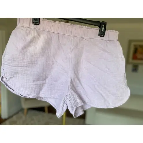 Universal Threads Universal Thread Cotton Gauze Shorts Lilac Lavender Purple Summer Spring Lounge - Image 3